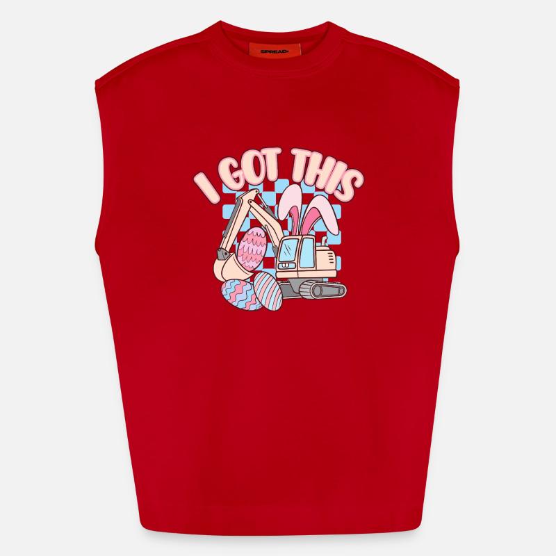 Easter Heavyweight Oversized Organic Tank Top Made in EU