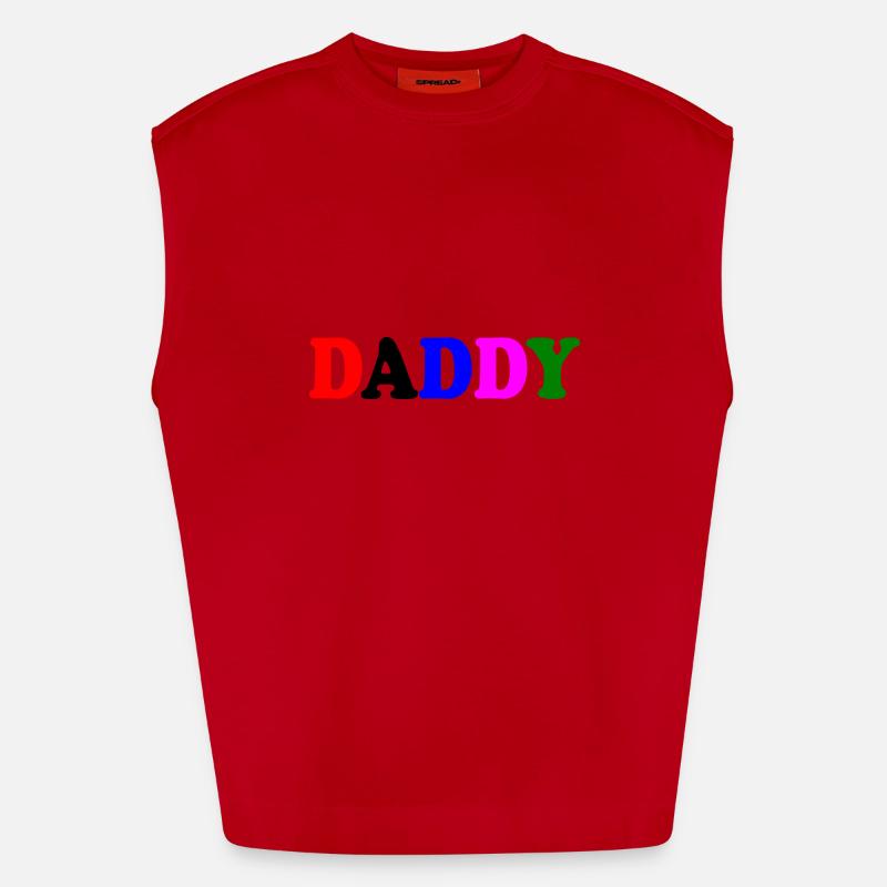 Daddy Camiseta de tirantes oversize de gran gramaje y ecológica fabricada en la UE