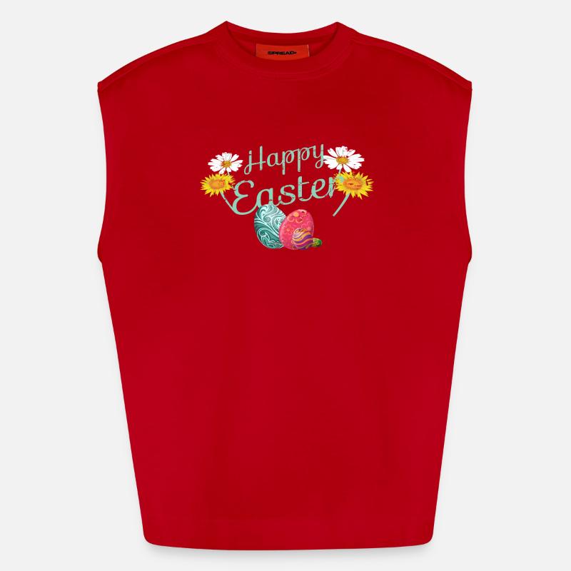 Frohe Ostern Heavyweight Oversized Organic Tank Top Made in EU