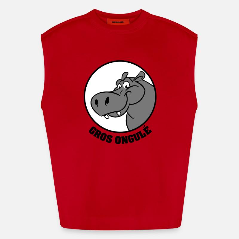 Hippo Texte Débardeur bio épais oversize fabriqué en UE