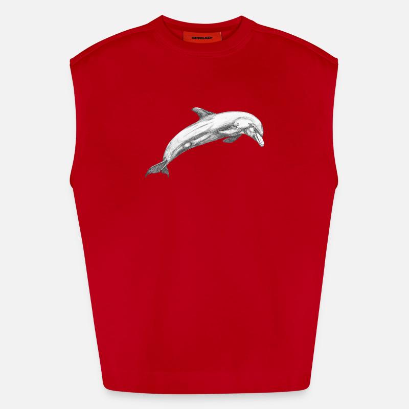 Dauphin de Delfin Débardeur bio épais oversize fabriqué en UE