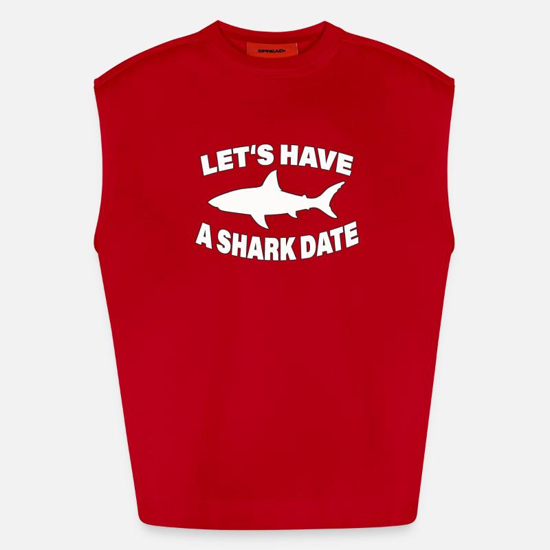 DATE DE REQUIN Débardeur bio épais oversize fabriqué en UE