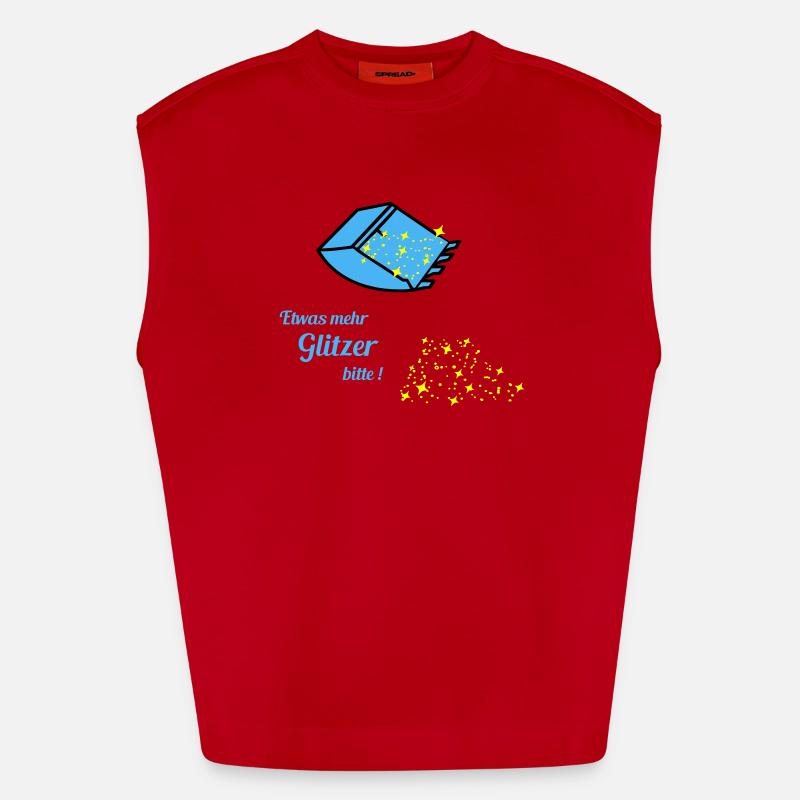 plus de paillettes Débardeur bio épais oversize fabriqué en UE