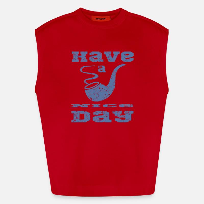 Pfeife mit Spruch Heavyweight Oversized Organic Tank Top Made in EU