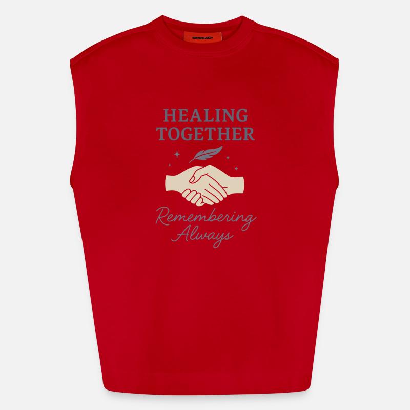 Bereavement Support Remembrance Group Heavyweight Oversized Organic Tank Top Made in EU