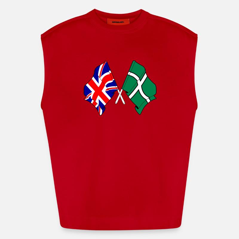 Devon & Great Britain Cross Heavyweight Oversized Organic Tank Top Made in EU