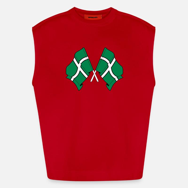 Devon Cross-Flaggen Heavyweight Oversized Organic Tank Top Made in EU