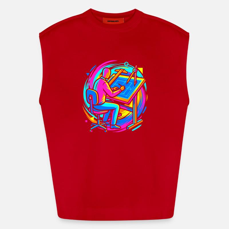 architecte Débardeur bio épais oversize fabriqué en UE