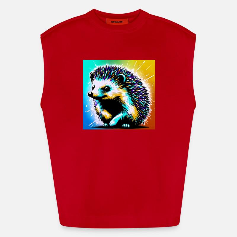 hérisson Débardeur bio épais oversize fabriqué en UE