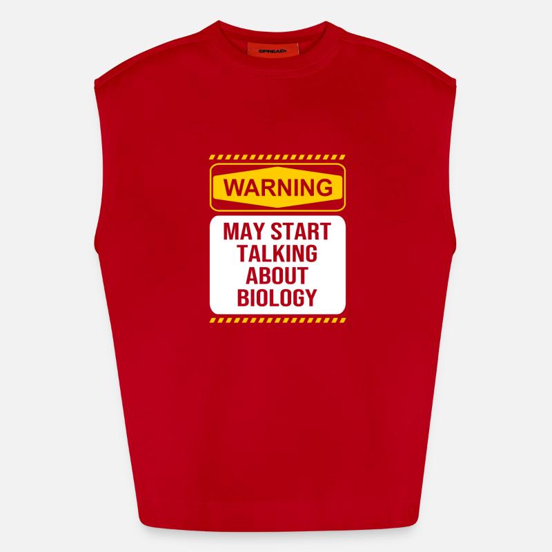 Molécule formule structurale - Débardeur bio épais oversize fabriqué en UE - rouge