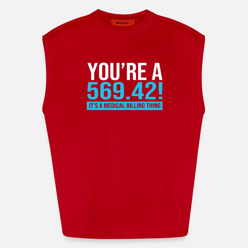 Medizin Coder - Heavyweight Oversized Organic Tank Top Made in EU - Rot