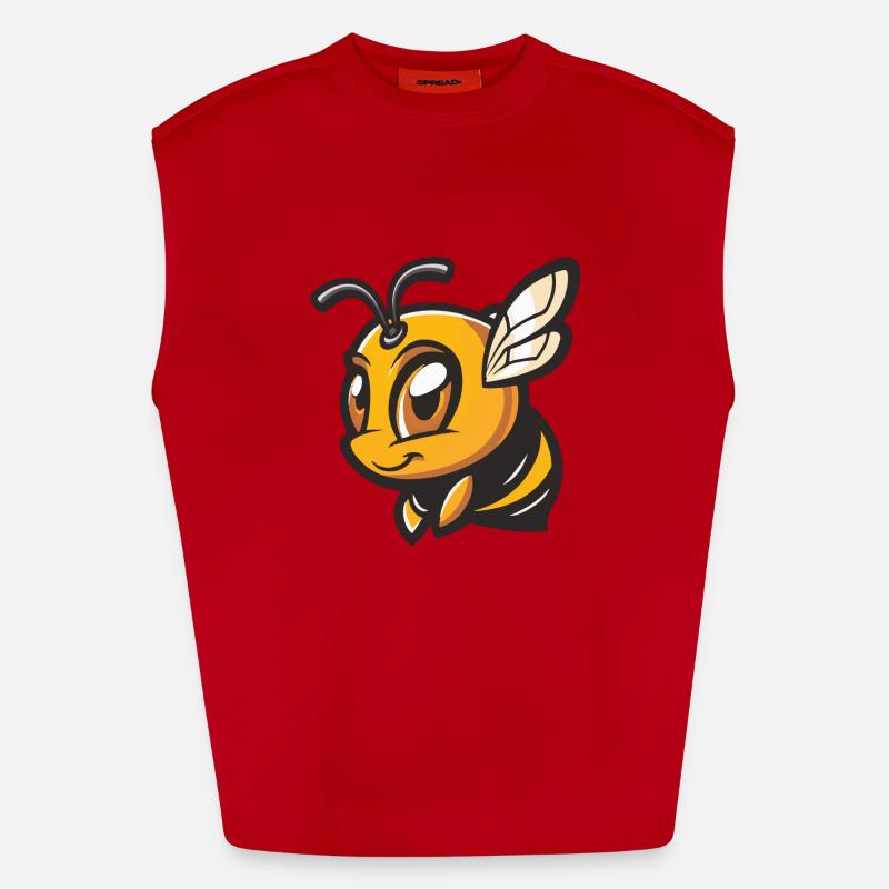 Bee Comic Heavyweight Oversized Organic Tank Top Made in EU