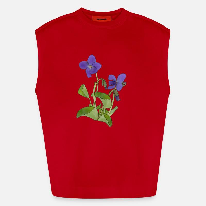 violet Débardeur bio épais oversize fabriqué en UE