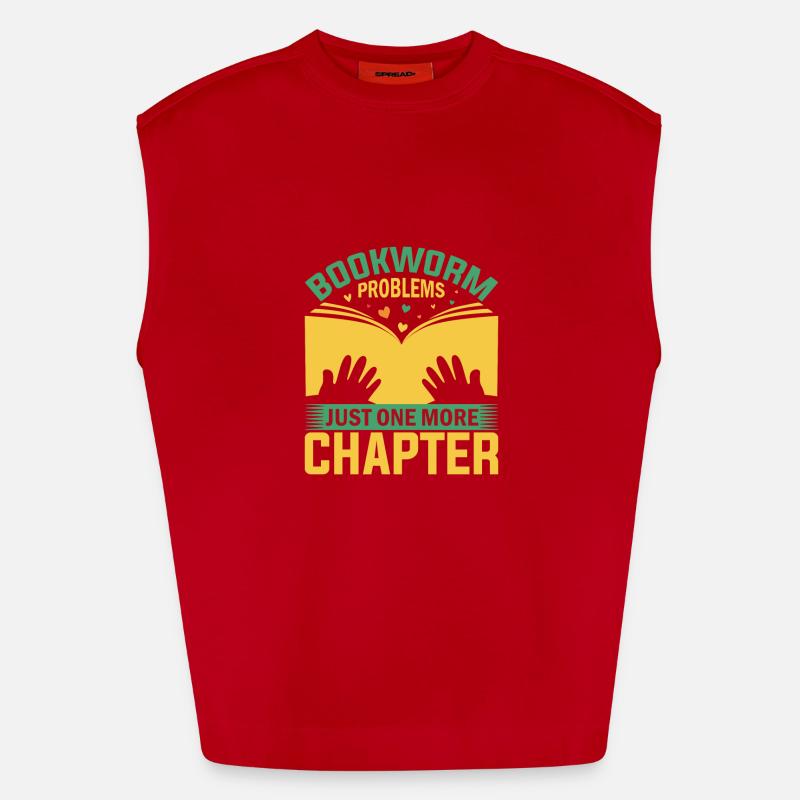 Bookworm Problems - Just One More Chapter Heavyweight Oversized Organic Tank Top Made in EU
