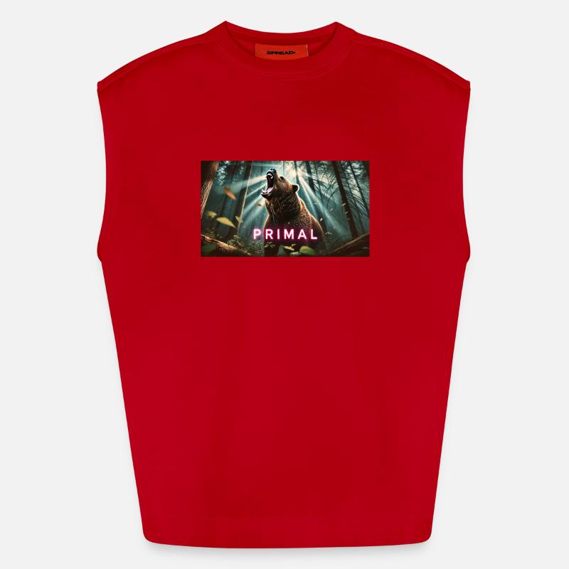 PRIMAL BEAR Heavyweight Oversized Organic Tank Top Made in EU