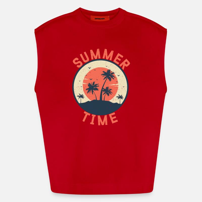 Summer Time Débardeur bio épais oversize fabriqué en UE