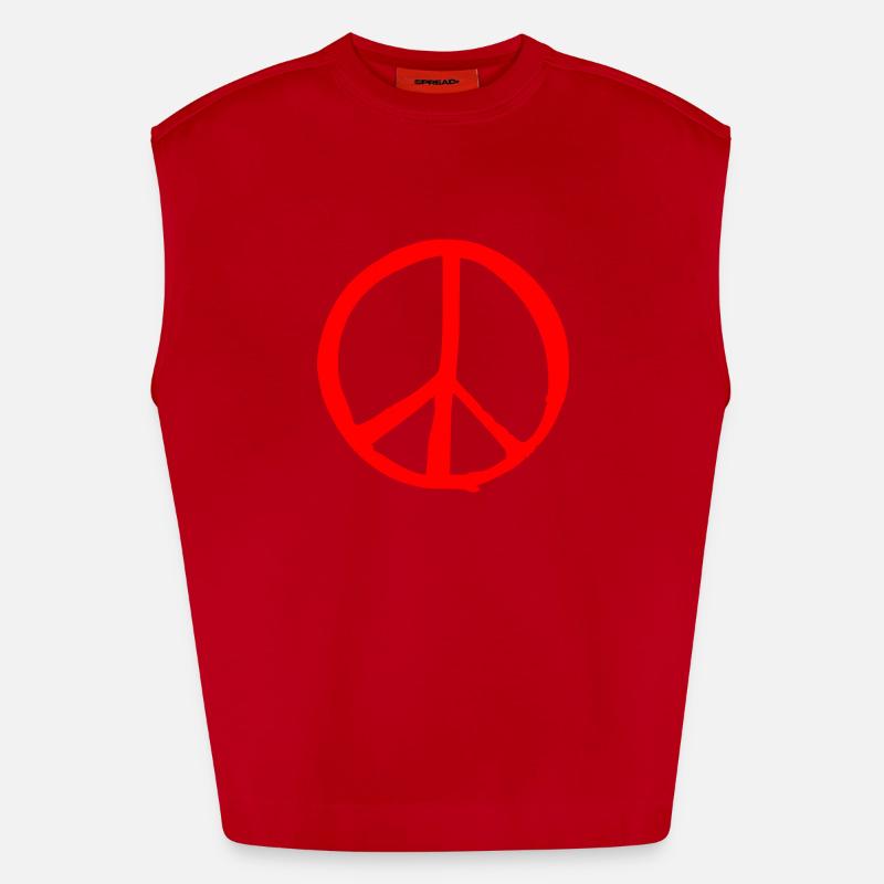 Peacezeichen Heavyweight Oversized Organic Tank Top Made in EU
