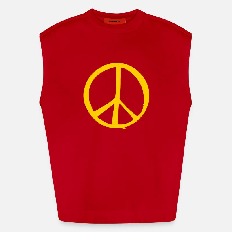 Peace Débardeur bio épais oversize fabriqué en UE