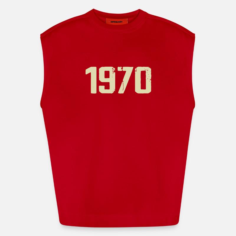 Jubilee 1970 Heavyweight Oversized Organic Tank Top Made in EU