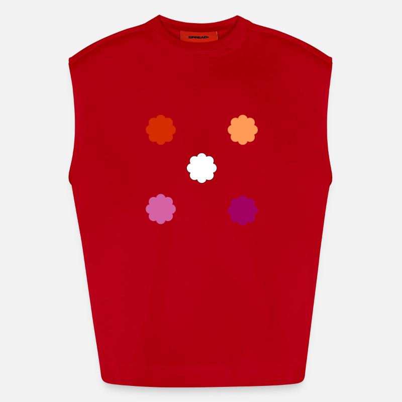Subtle Lesbian Pride Heavyweight Oversized Organic Tank Top Made in EU