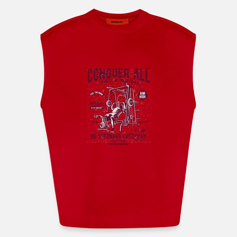Conquer All Heavyweight Oversized Organic Tank Top Made in EU