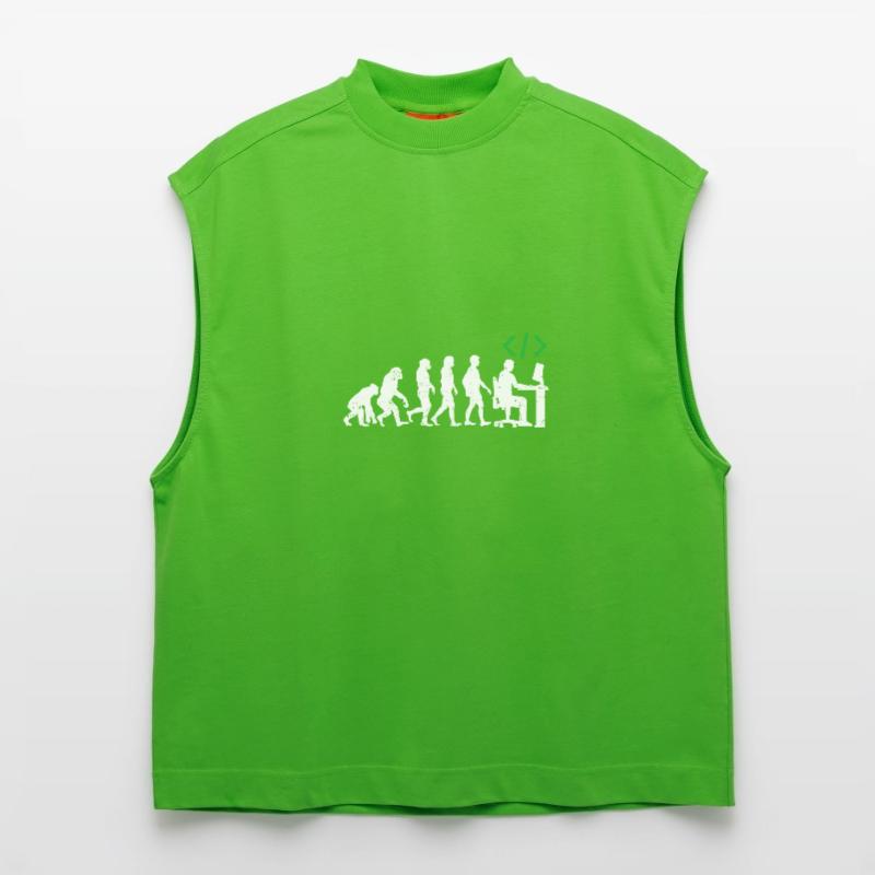 Les programmeurs codeur cadeau évolution java c ++ Débardeur bio épais oversize fabriqué en UE