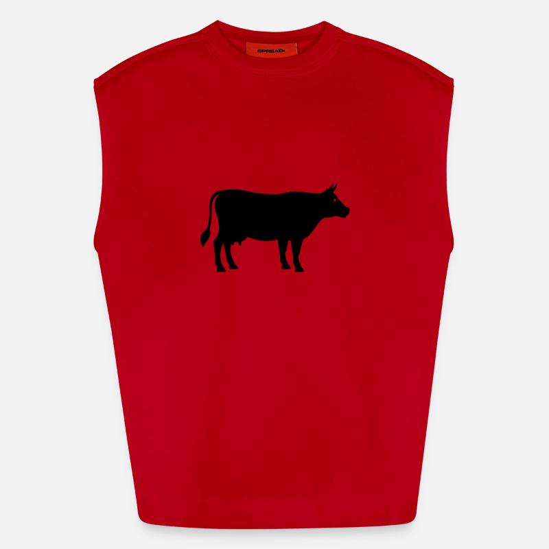cow Heavyweight Oversized Organic Tank Top Made in EU