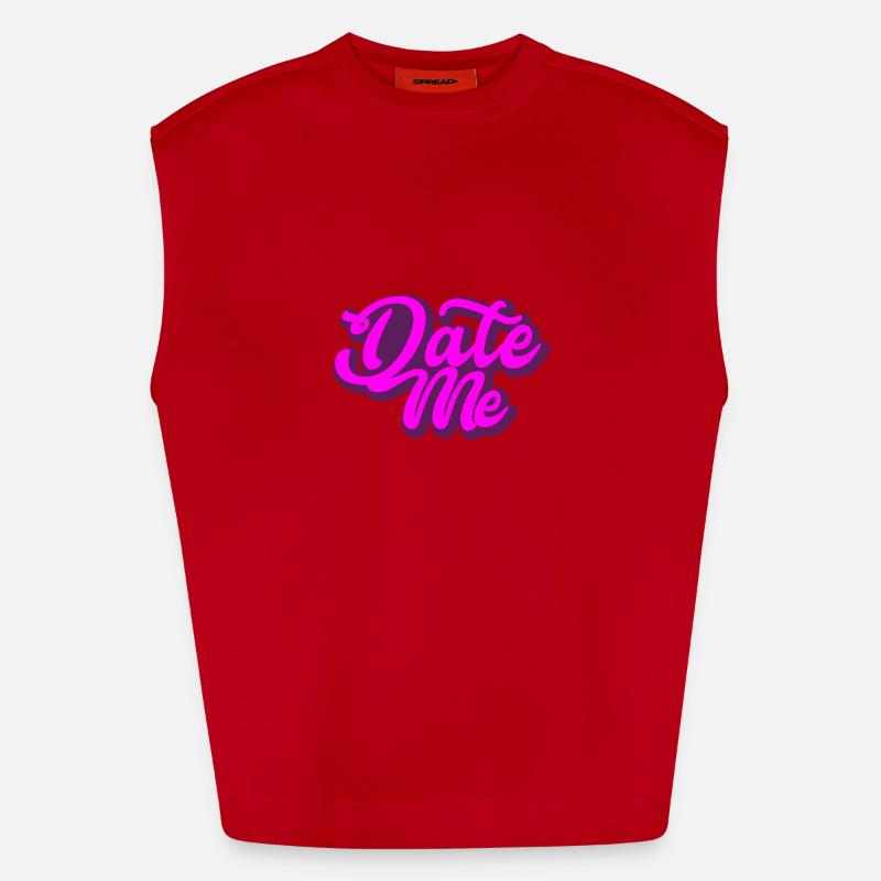 Date Me | present Heavyweight Oversized Organic Tank Top Made in EU