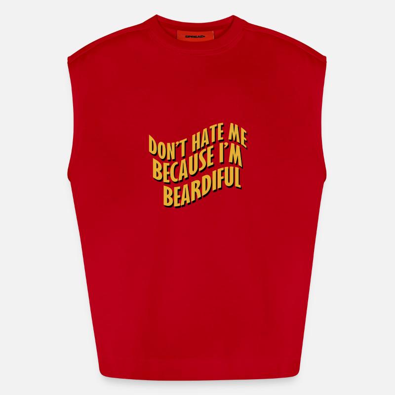 cadeau Bart Barträger Echtermann Poilu Débardeur bio épais oversize fabriqué en UE