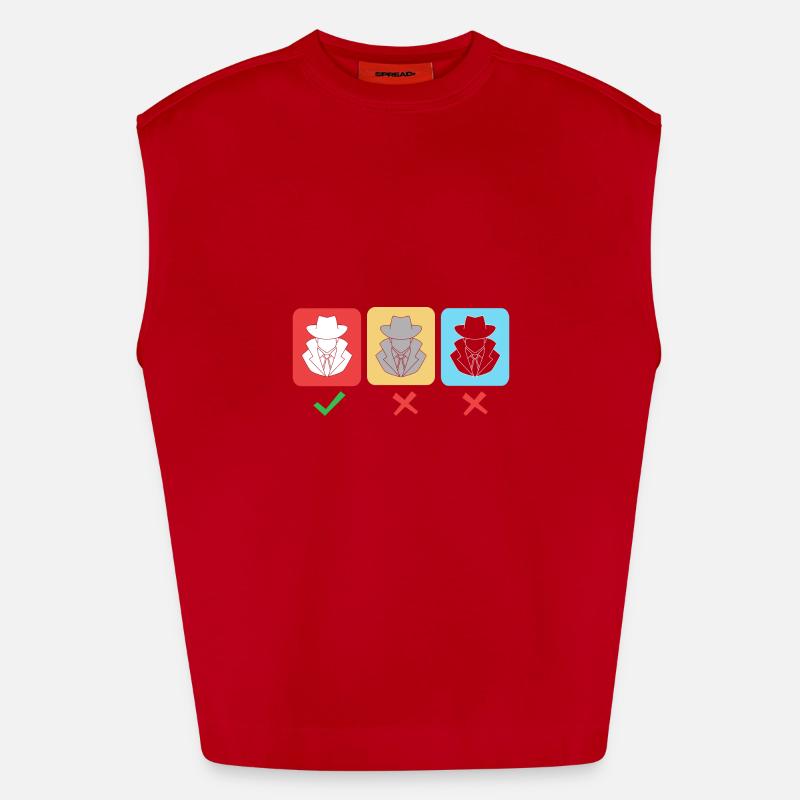 Cybersecurity Cyber Programmer Hacker - Heavyweight Oversized Organic Tank Top Made in EU - red