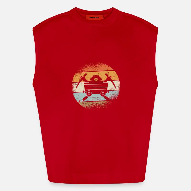 mining Heavyweight Oversized Organic Tank Top Made in EU