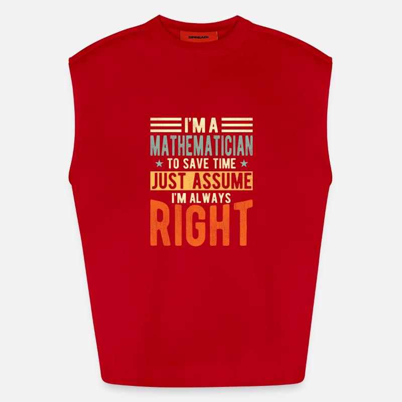Mathématicien Débardeur bio épais oversize fabriqué en UE