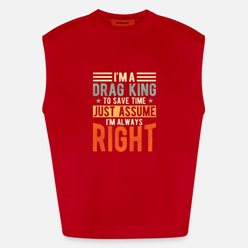 Pull King Heavyweight Oversized Organic Tank Top Made in EU