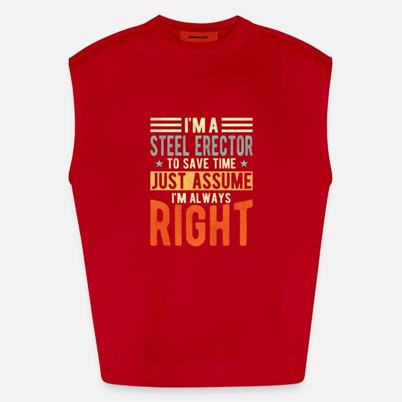 Stahl -eektor Heavyweight Oversized Organic Tank Top Made in EU