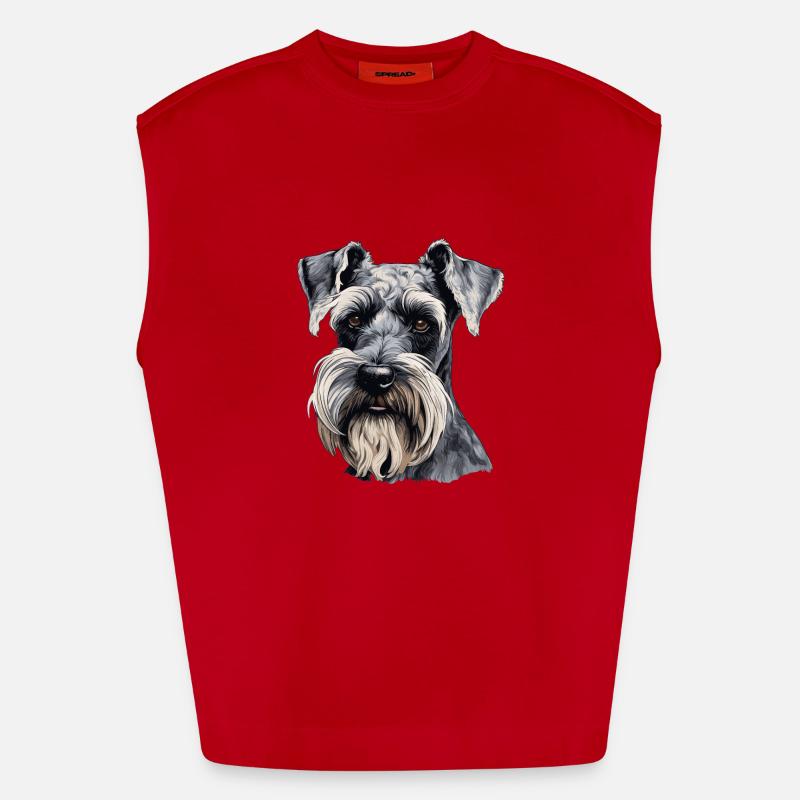 Schnauzer géant Débardeur bio épais oversize fabriqué en UE