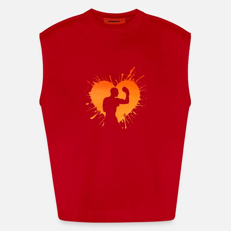 Boxe Débardeur bio épais oversize fabriqué en UE