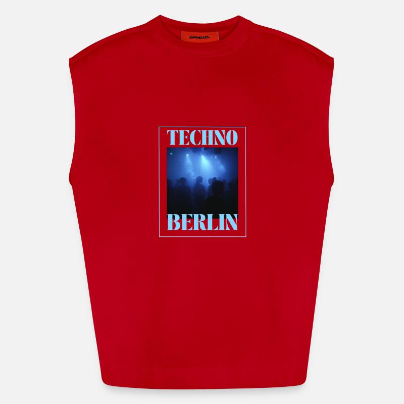 Berlin Techno Heavyweight Oversized Organic Tank Top Made in EU