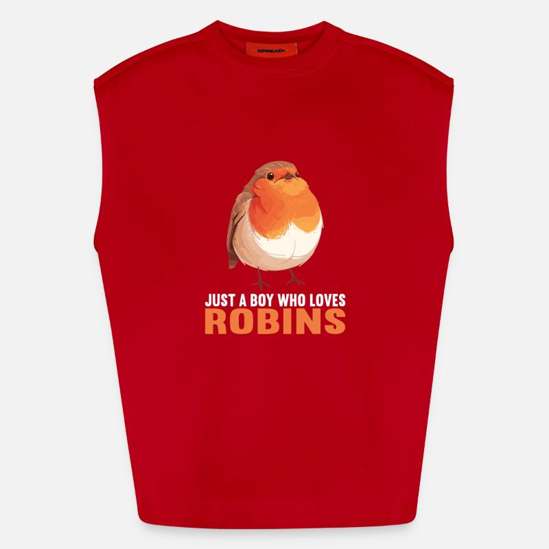 Robin Rotkehlchen Débardeur bio épais oversize fabriqué en UE