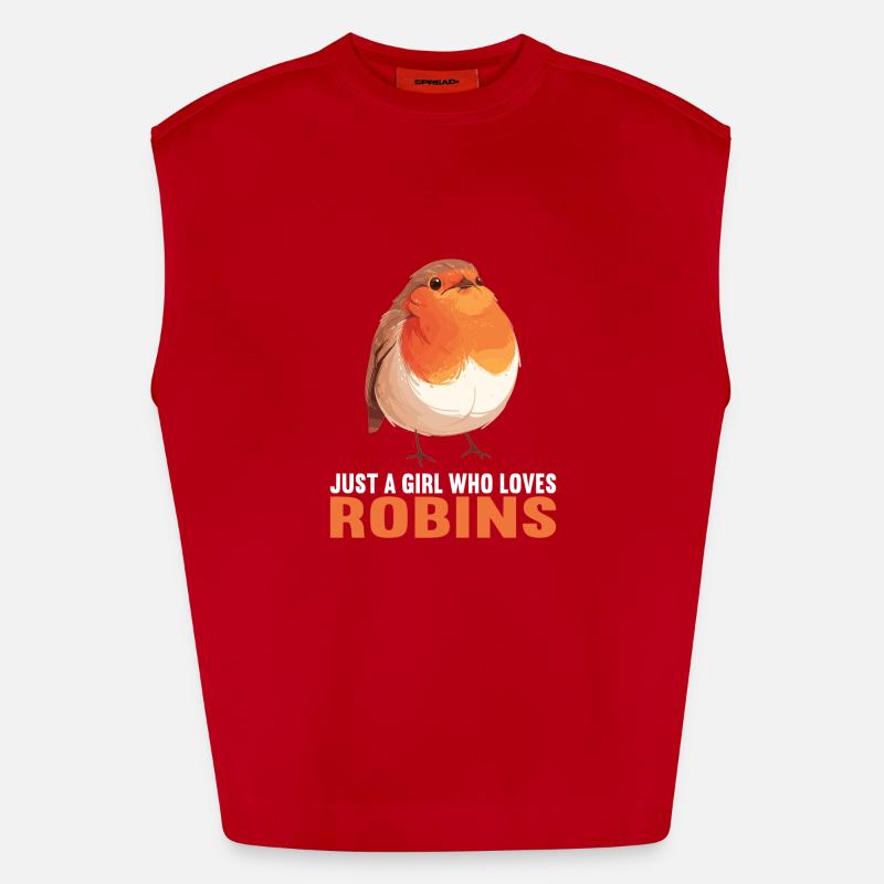 Robin Rotkehlchen Débardeur bio épais oversize fabriqué en UE