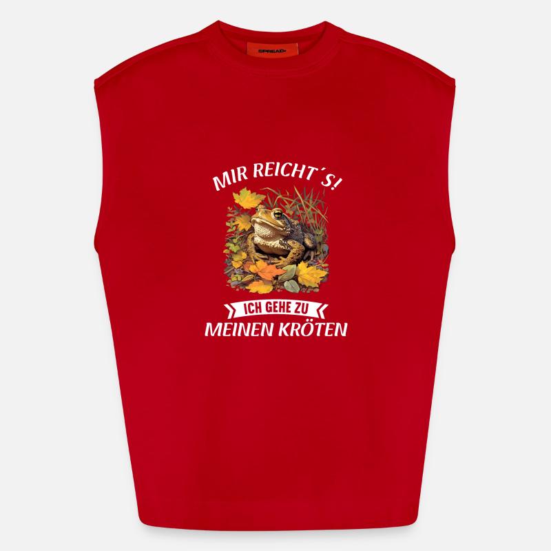 Toad Toads Toad - Heavyweight Oversized Organic Tank Top Made in EU - red