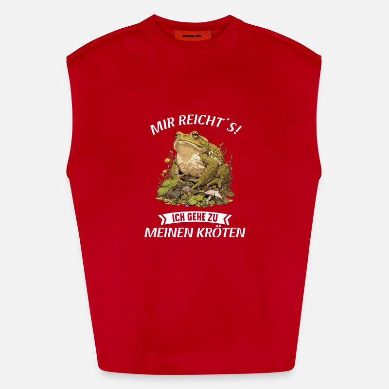 Toad Toads Toad - Heavyweight Oversized Organic Tank Top Made in EU - red