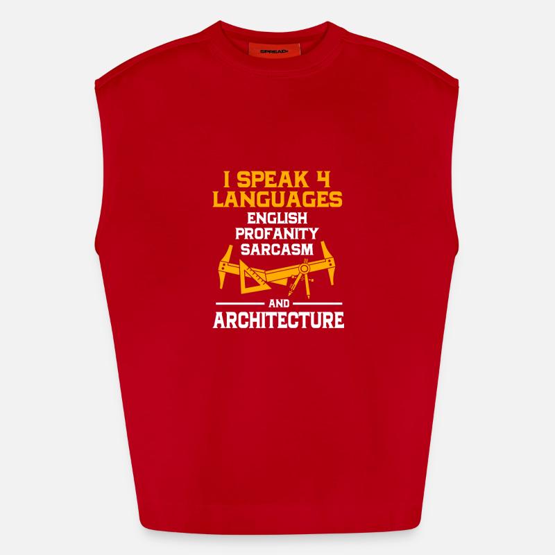 Architect Architecture Heavyweight Oversized Organic Tank Top Made in EU