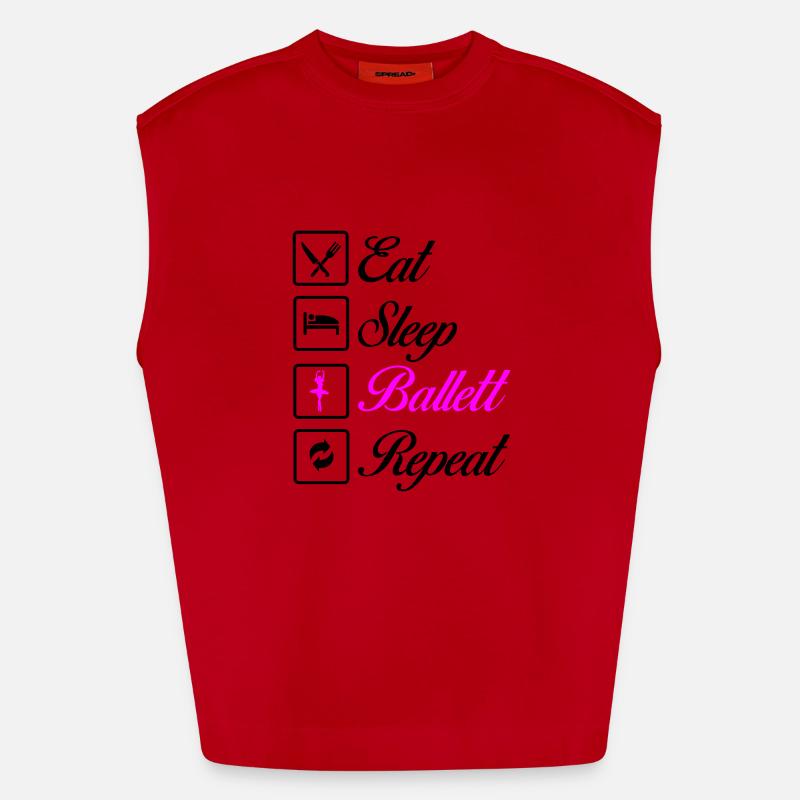 Ballet Repeat Heavyweight Oversized Organic Tank Top Made in EU