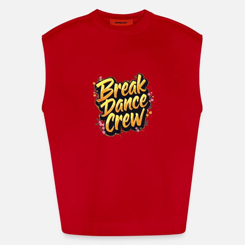 Breakdance Crew Breakdance Breakdancing Breakdance Débardeur bio épais oversize fabriqué en UE