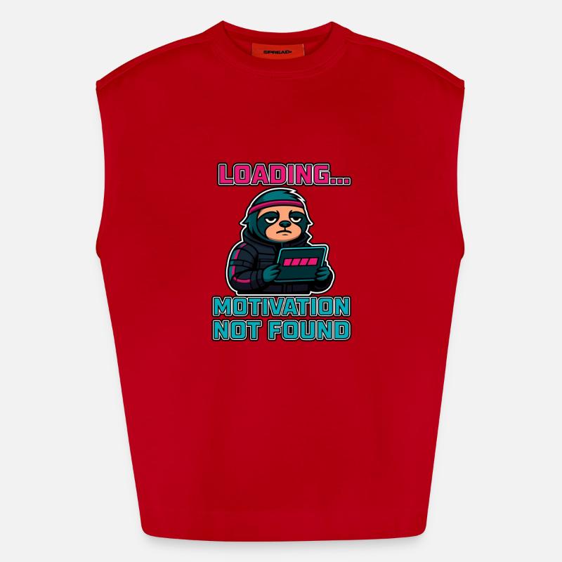 Loading... Motivation Not Found Heavyweight Oversized Organic Tank Top Made in EU