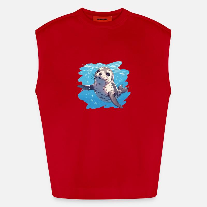 Joints, Phoque Débardeur bio épais oversize fabriqué en UE