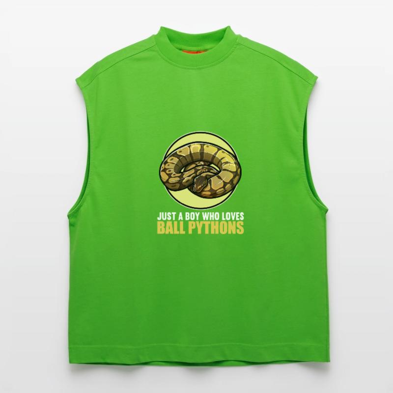 Ball Python Königspythons Königspython Heavyweight Oversized Organic Tank Top Made in EU