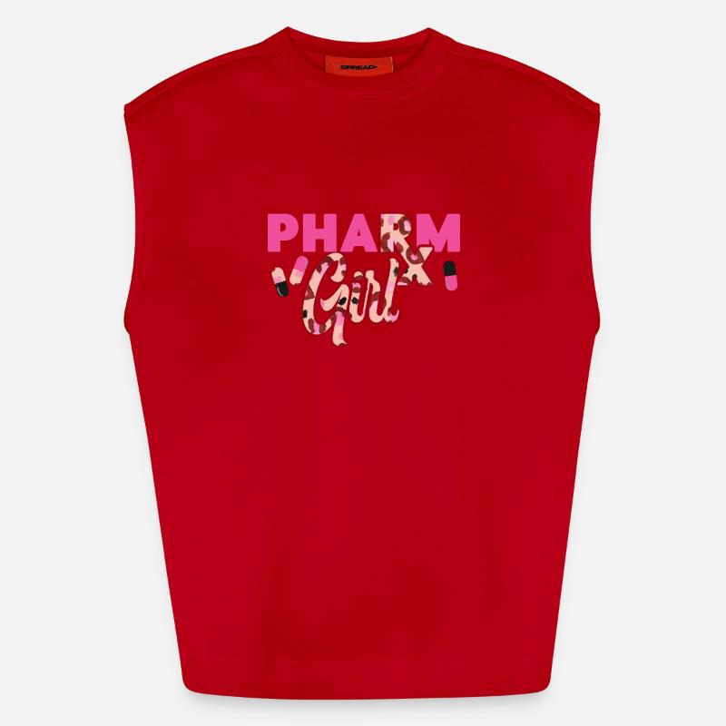 Pharmacy Tech Technician Heavyweight Oversized Organic Tank Top Made in EU