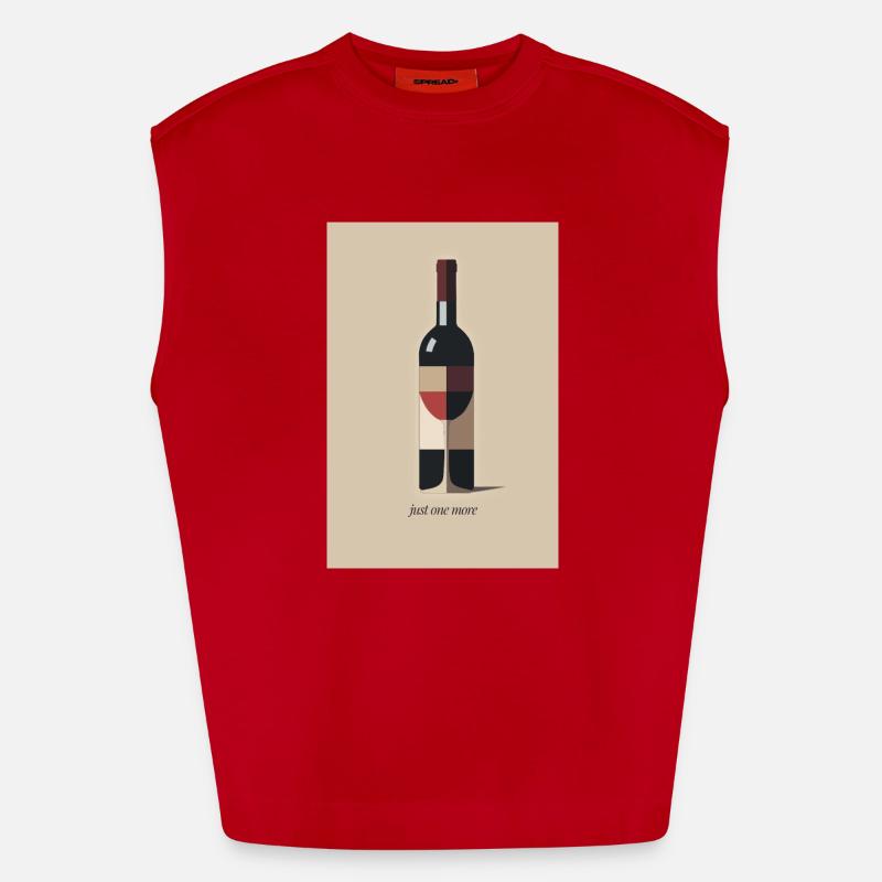 Conception du vin juste une fois de plus Débardeur bio épais oversize fabriqué en UE