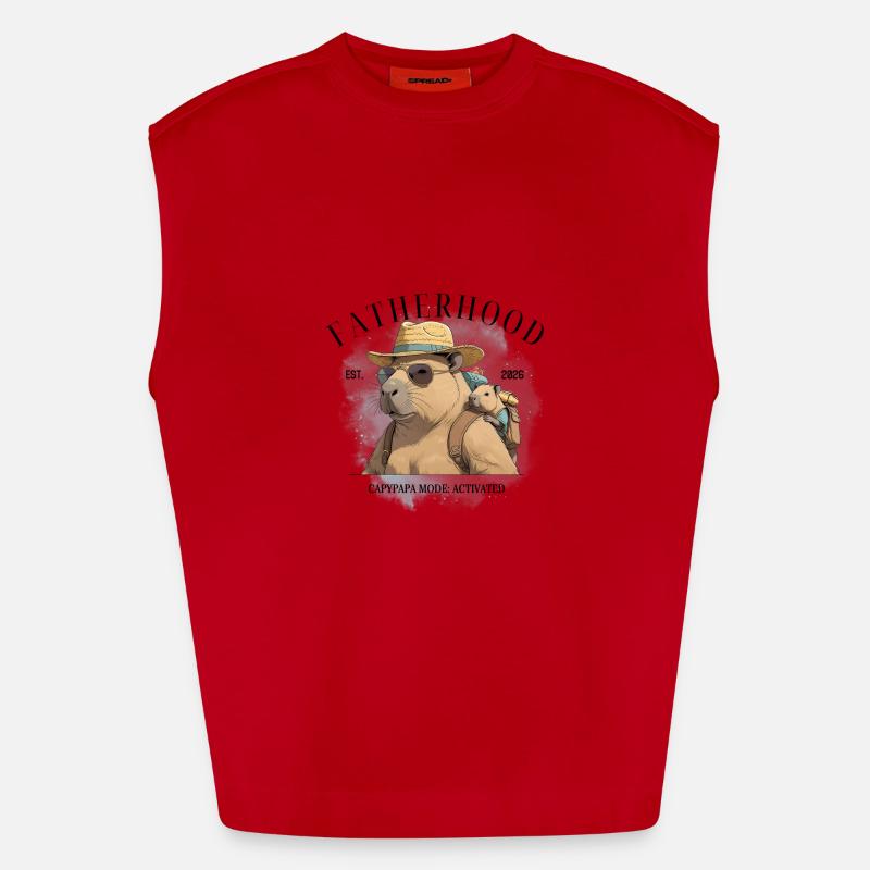 Paternité – Mode Capypapa : Activé Débardeur bio épais oversize fabriqué en UE